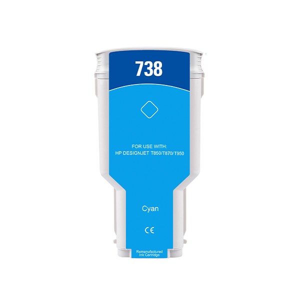 300ML Cyan Reman HP DesignJet T850,T870,XT870,XT950#676M6A
