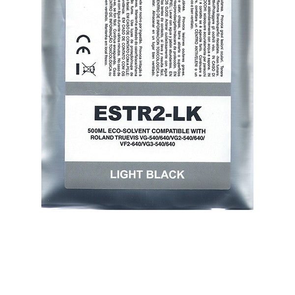 [ESTR2-LK] Black Light Eco-Solvent Ink Bag Compa Roland TrueVIS SG2,VG2,VF2,SG3,VG3#500ML