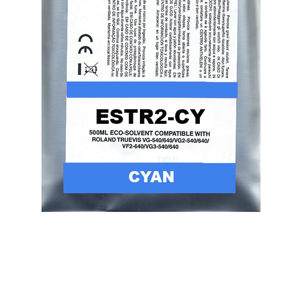 Ciano Pigment Eco-Solvent Ink Bag Compa Roland TrueVIS SG2,VG2,VF2,SG3,VG3#500ML