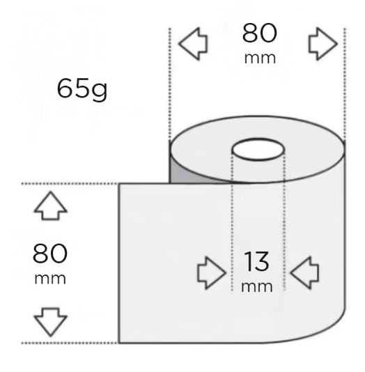 [GGTD80MM] RL-PXP-80MM*80MM-13*65g-BK/WT