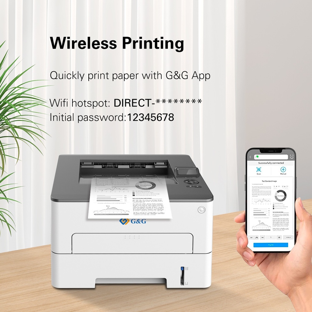 [GGP4100DW] G&G P4100DW Single Funzione A4 33ppm Wi-Fi