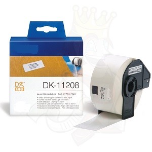[NCDK11208] White 38mmX90mm 400psc for Brother P-Touch QL1000 1050 1060