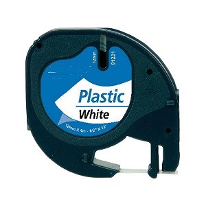 [NCPD91221] BK-White 12mmX4m Plastica for Dymo 2000,LT100H,QX50#S0721660