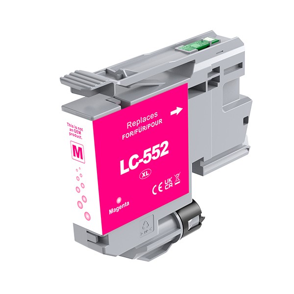 Pigment Magenta Com Brother MFC-J3660DW,J3960DW-1.5k#LC552XLM