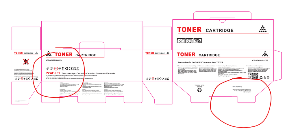Neutral packaging - Universal box for TN3600TN3600XL TN3610