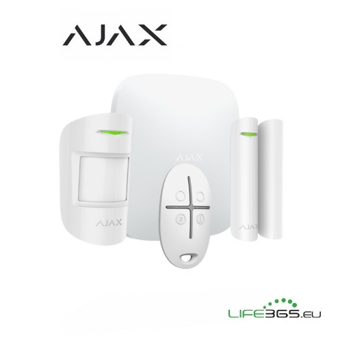[AJ-51174] Ajax Kit di base 4G (StarterKit 4G) bianco + SIM AJAX DA ATTIVARE INCLUSA