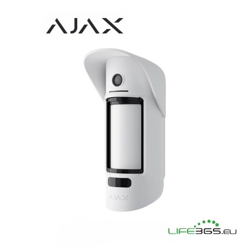 Ajax MotionCam da esterno con foto su richiesta (PhOD Jeweller) bianco