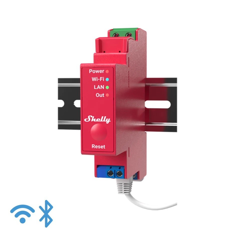 [SH-PRO1PM] Shelly Pro 1PM - IP Smart Relay DIN 1ch. LAN/WiFi/BT + PM