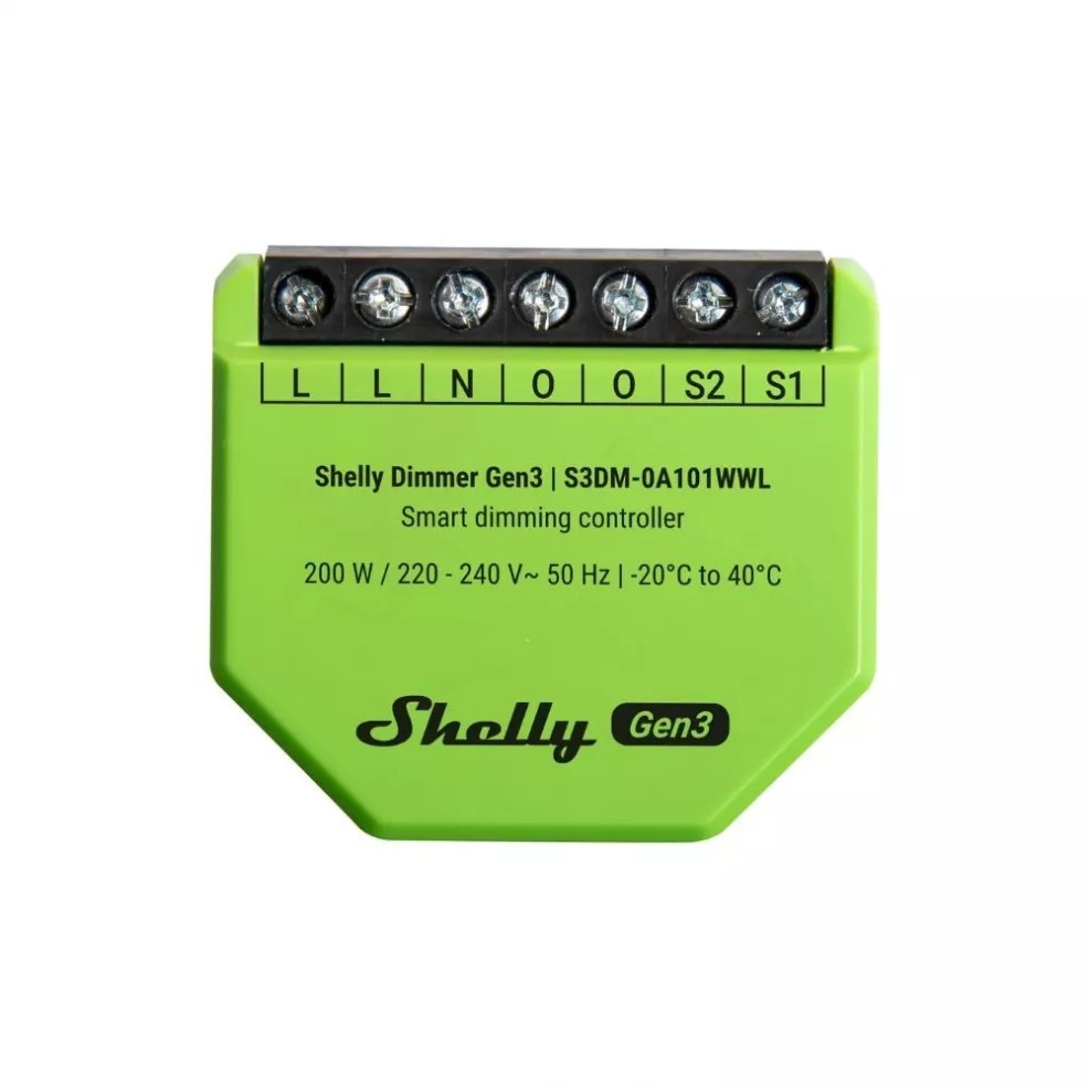 [SH-DIMMERG3] Shelly Dimmer Gen3 - Smart Dimmer AC 1ch. Wi-Fi/BT + PM