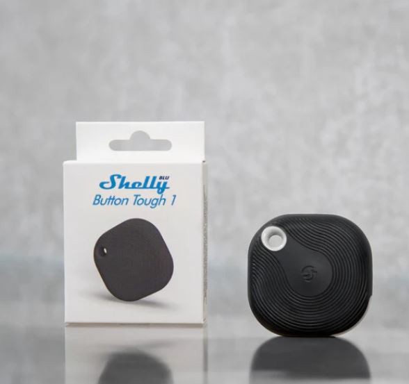 Shelly BLU Button Tough 1 ZB Black - Pulsante Smart Bluetooth + zigbee IP54 Nero