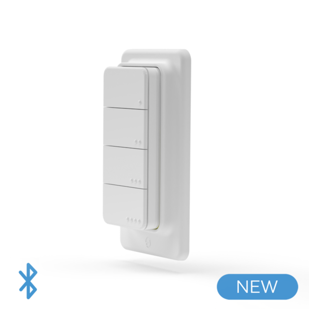 [SH-BRCBUTT] Shelly BLU RC Button 4 ZB - Telecomando a muro con 4 tasti Bluetooth + ZIGBEE