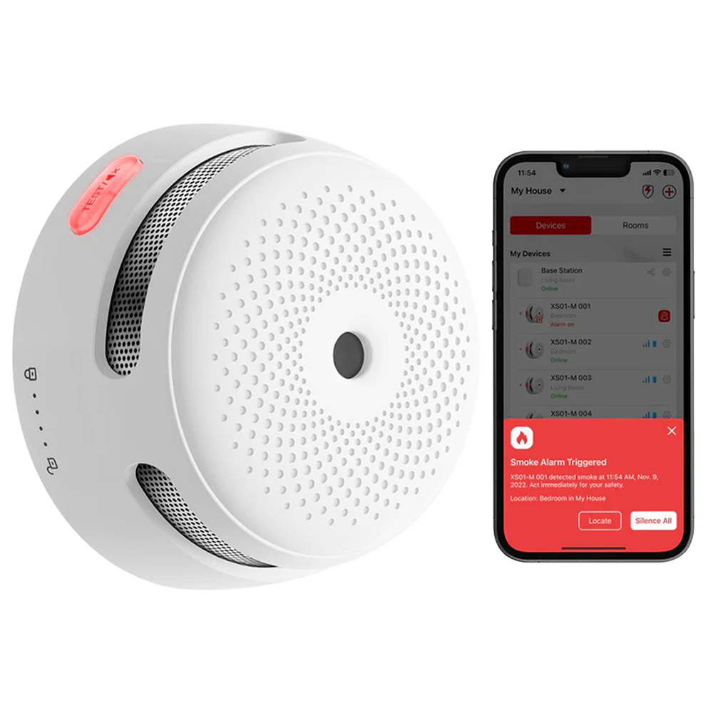 [XS-XS01M] X-Sense Sensore Fumo Link+PRO a batteria sostit da connettere a centralina RF