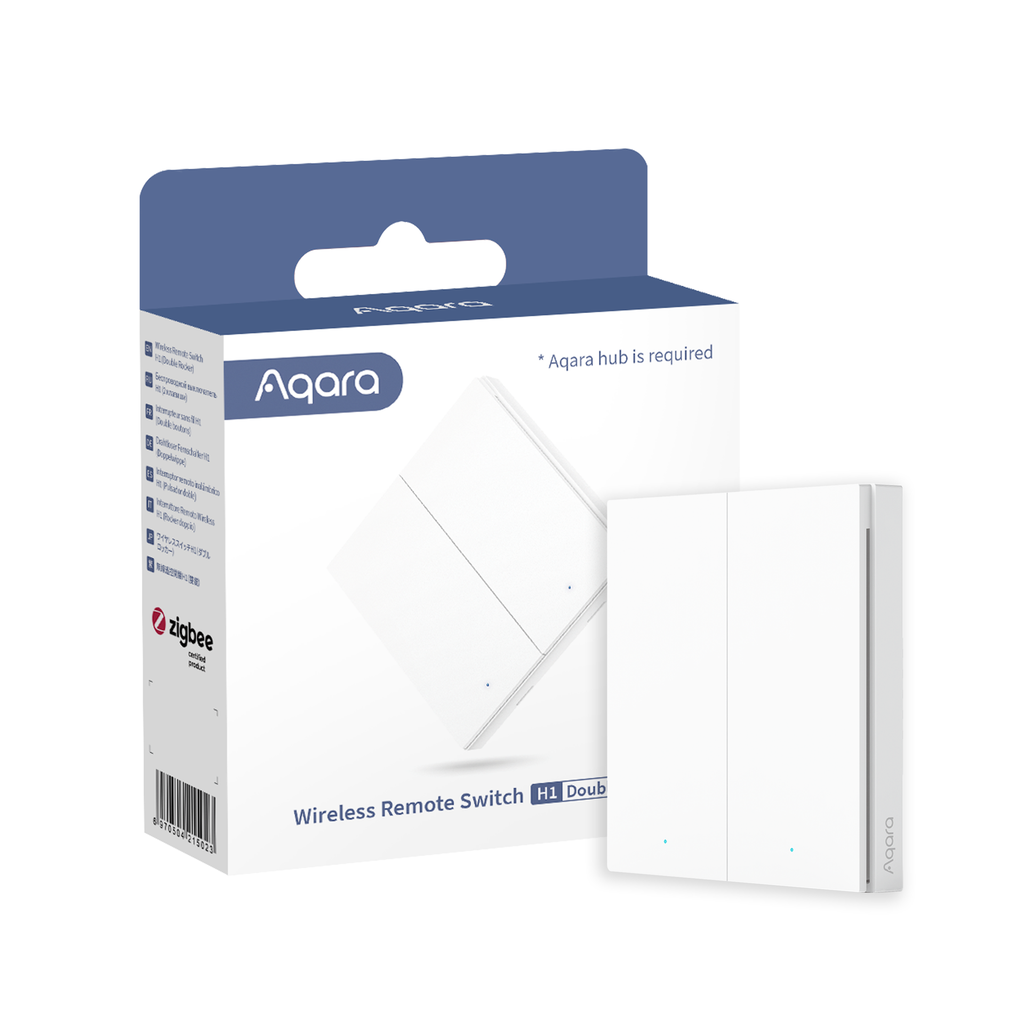 [AQ-WRS-R02] Aqara Interruttore/Pulsante remoto doppio Smart senza fili H1