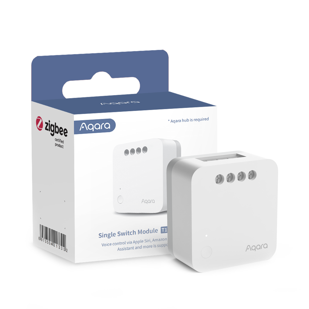 [AQ-SSM-U02] Aqara Modulo Interruttore Singolo T1 (Senza Neutro) Luci/Prese/ventilat Zigbee