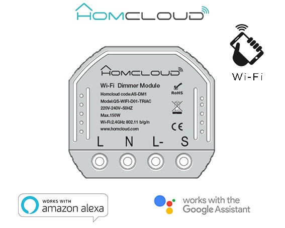 [AS-DM1] Modulo Dimmer 1CH Wi-Fi da incasso