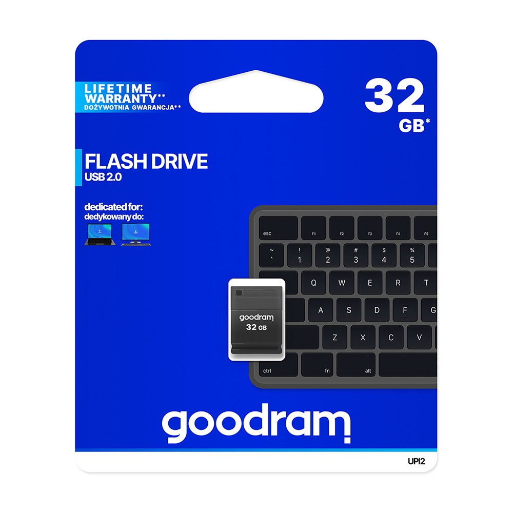 [GRUPI2-0320K0R1] Goodram Pendrive UPI2 32GB USB MINI 2.0 blk - retail blister - UPI2-0320K0R11