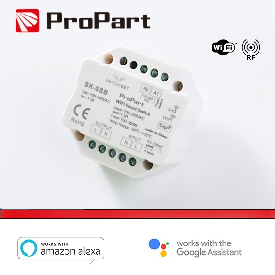 Modulo Smart Pulsante 220V AC 1CHx1.5A Wi-Fi+RF 2.4G