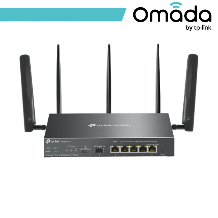 [OMA-ER706W-4G] Omada Router VPN Gigabit AX3000 4G+ Cat6 - ER706W-4G