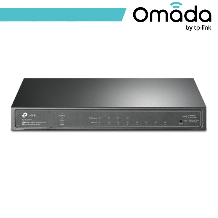[OMA-SG2008P] Omada Switch Smart Desktop con 8 Porte Gigabit di cui 4 PoE+ - SG2008P