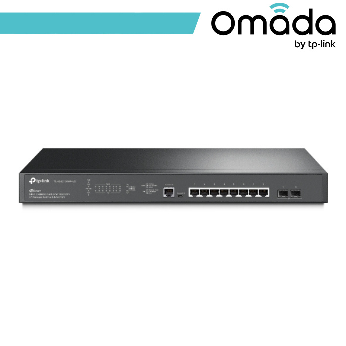 Omada Switch Managed L2+ 8 Porte 2.5GBASE-T PoE+ e 2 Slot SF - SG3210XHP-M2
