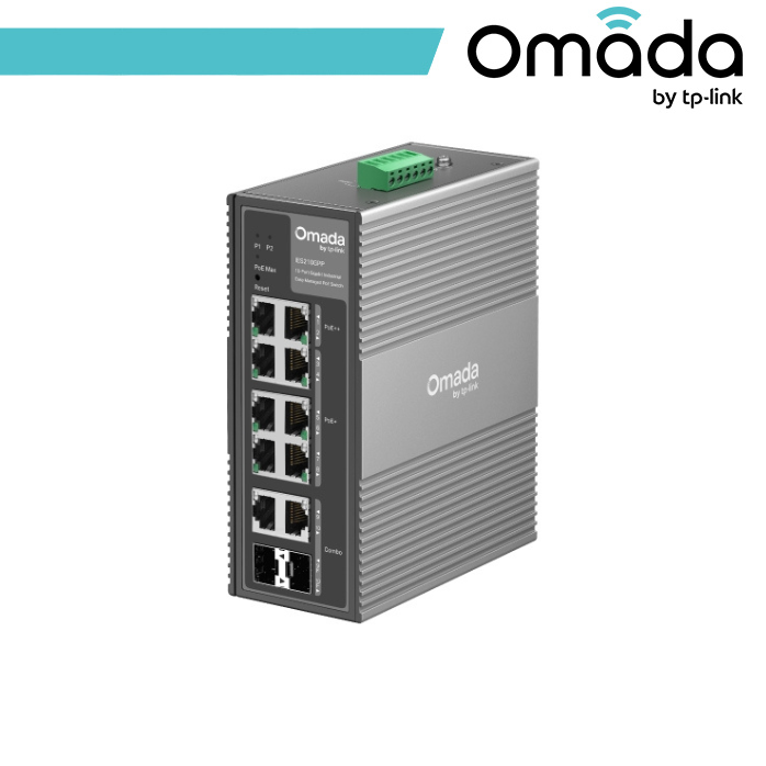 [OMA-IES210GPP] Omada 10-Port Gigabit Industrial Easy Managed Switch - IES210GPP