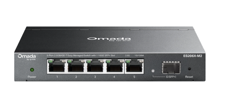 Omada 5-Port 2.5GBASE-T Easy Managed Switch with 1 10GE SFP+ Slot
