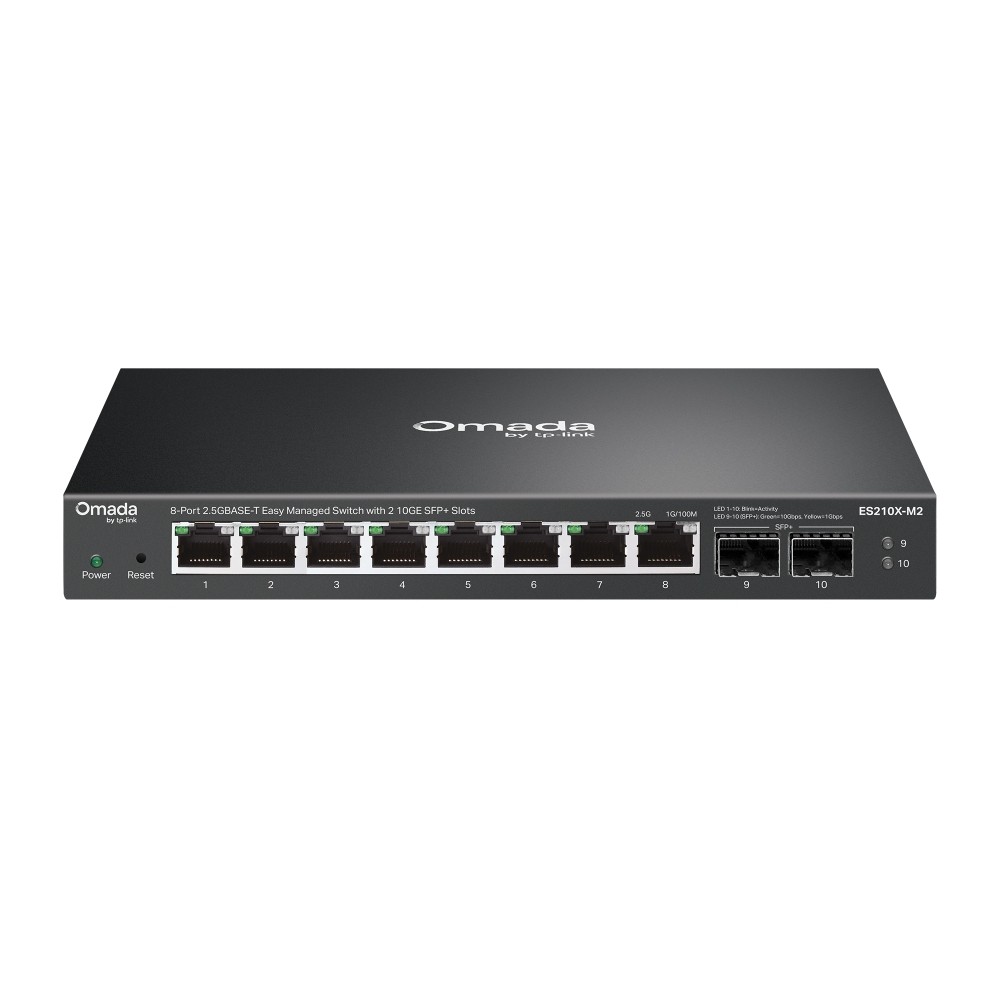 Omada 8-Port 2.5GBASE-T Easy Managed Switch with 2 10GE SFP+ Slots