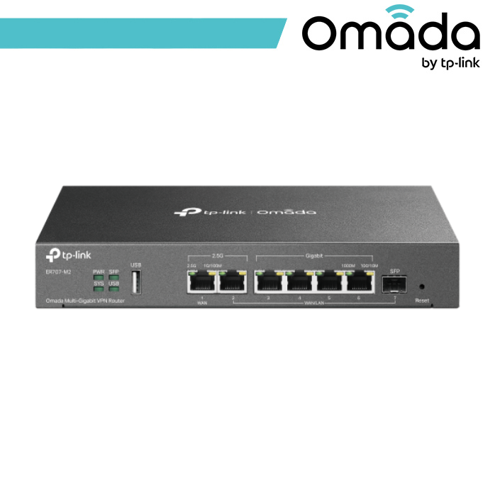 [OMA-ER707-M2] Omada Router VPN Multi-WAN con Porte 2.5G - ER707-M2