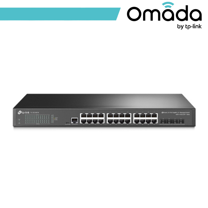 [OMA-SG3428X] Omada Switch Managed L2+ 24 Porte Gigabit e 4 Slot SFP+ 10GE - SG3428X