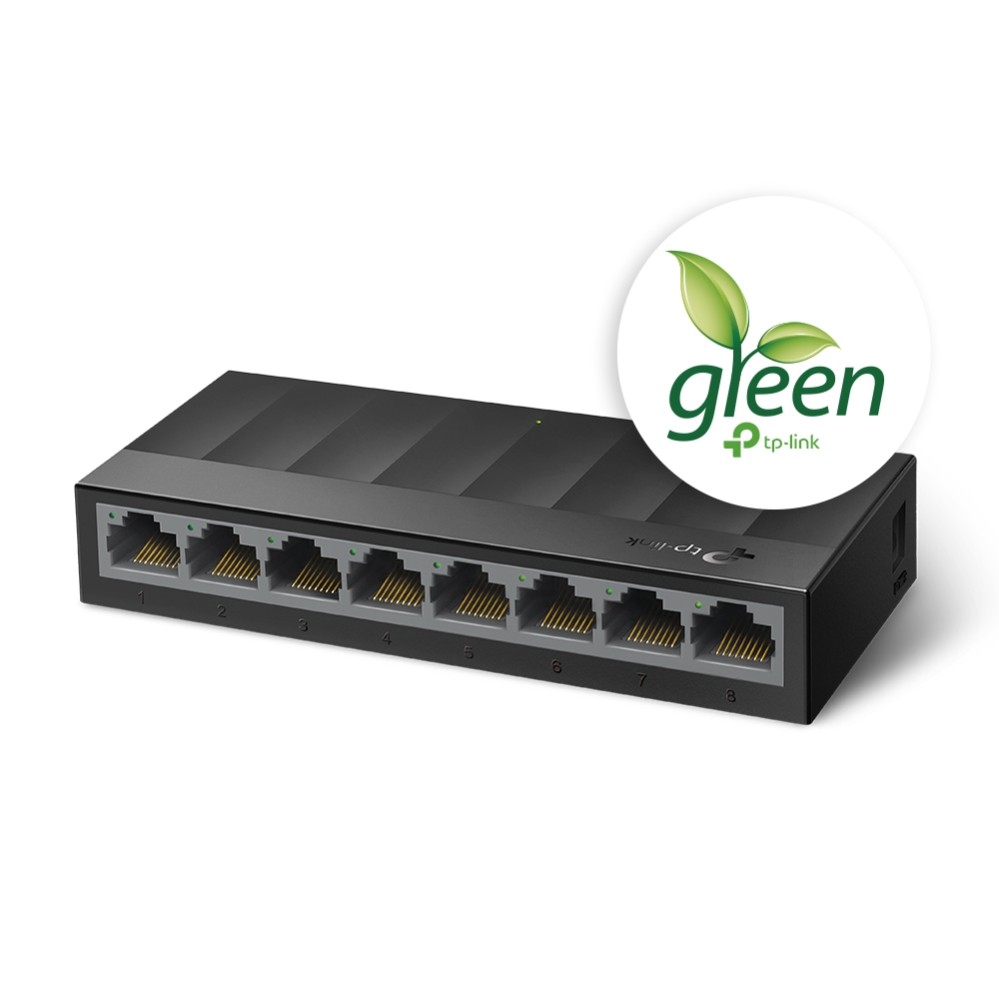 Switch Desktop 8 Porte 10/100/1000Mbps Risparmio energetico