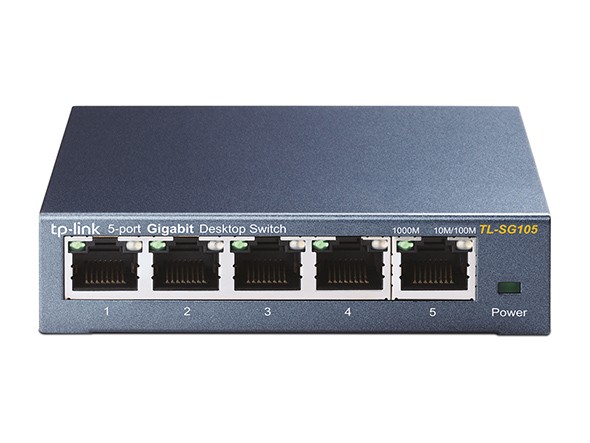 [TL-SG105] Switch 5 Porte Gigabit Plug & Play case in acciaio TL-SG105