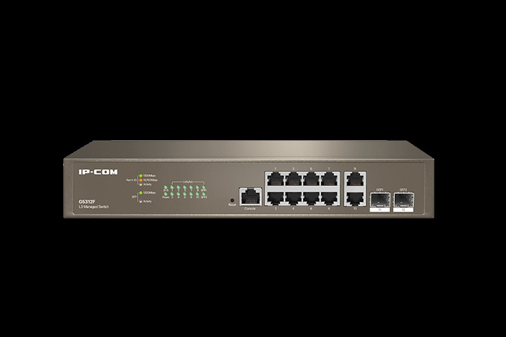 IP-COM Switch Gigabit cloud managed L3 - 12 porte (10 GE + 2 SFP)ProFi | G5312F