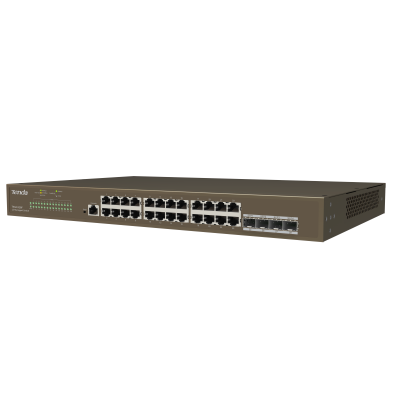 [NT-TEG3328F] Tenda Switch Gigabit gestito L2 - 28 porte (24 GE + 4 SFP) | TEG3328F