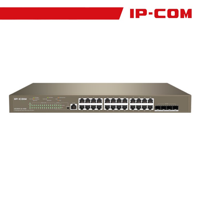Switch Giga PoE cloud manaL3-28 port(24GE PoE+4port 10G SFP+)P | G5328XP-24-410W