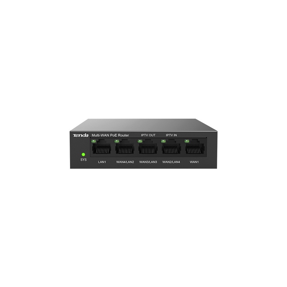 [NT-G0-5G-POE] Tenda G0-5G-PoE Router Gigabit PoE 5 Porte con 4 PoE+ e Controller AP