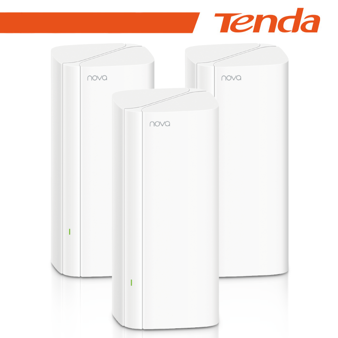 Tenda Sistema Mesh Wi-Fi 6(AX3000) 3port GE -Kit 3pz(fino 650 m²) | EX12(3-pack)