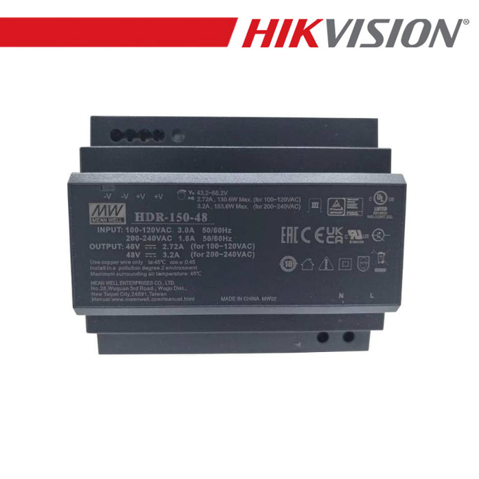 [DS-KAW150-4N] Alimentatore su barra DIN Hikvision 150W 48V - DS-KAW150-4N