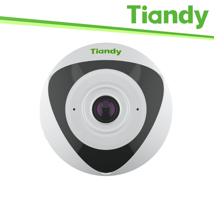 [TD-F45N-AP14P] Tiandy Telecamera Fisheye Pro 5MP 1.4mm, Tripwire, Heatmap, PoE - TC-C35VN