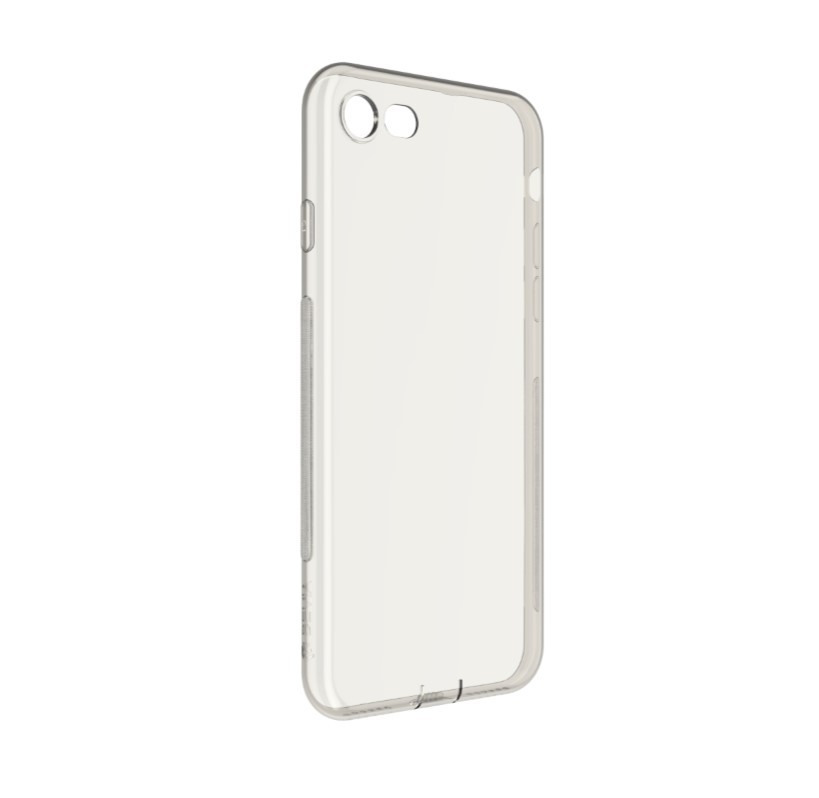 [DENAKI7583B] Cover in TPU Morbido e Flessibile per iPhone 7 Grigio Fumo