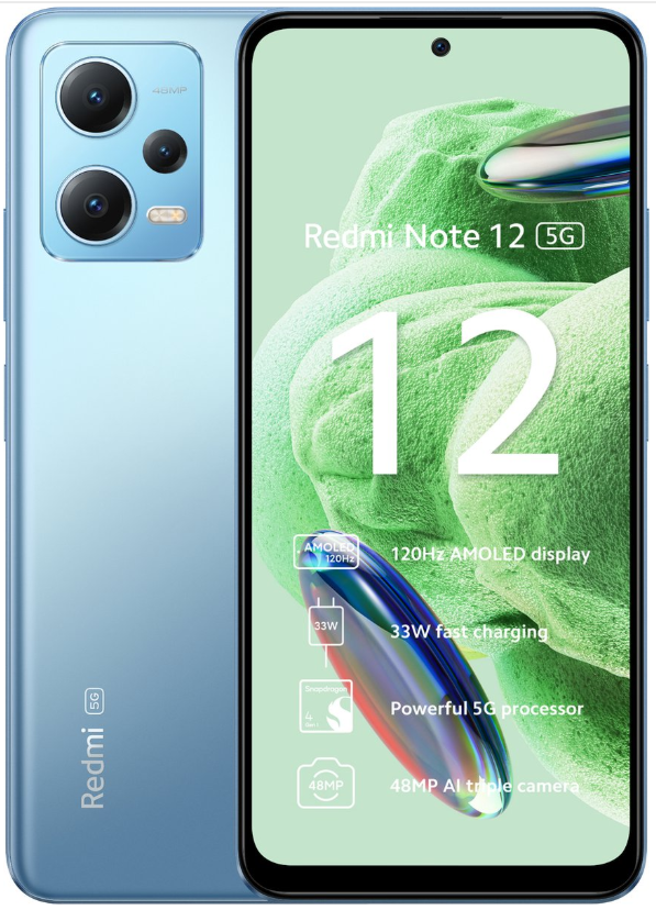 [DSMIRMN125128BL] XIAOMI Redmi Note 12 5G Ice Blue - Brand