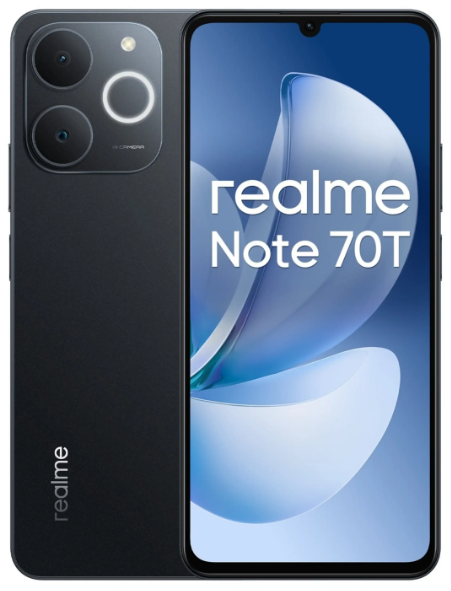 [DSRLMN70T64BK] Realme Note 70T 4+64GB Obsidian Black - Brand