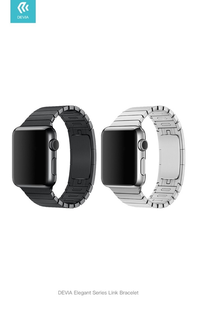 [DEC40E113S] Cinturino Apple Watch 38-40mm Elegant Link Silver
