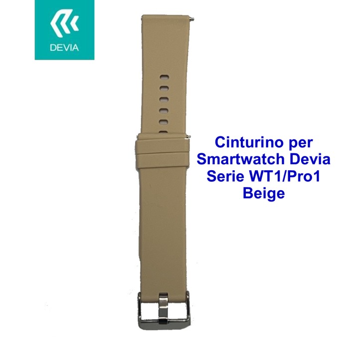 [DEWT1P882S] Cinturino per smartwatch Devia Serie WT1 / Pro1 Beige