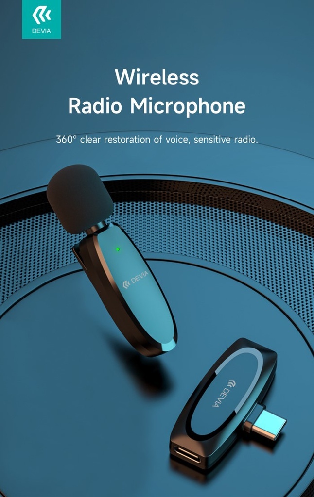 [DEAP004032] Microfono wireless per Device con connessione Tipo-C