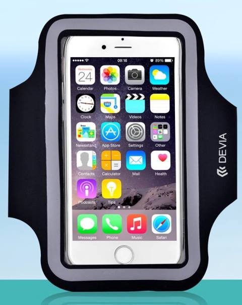 [DEUS750B] Supporto Universale a Fascia da Braccio per Smartphone Nera