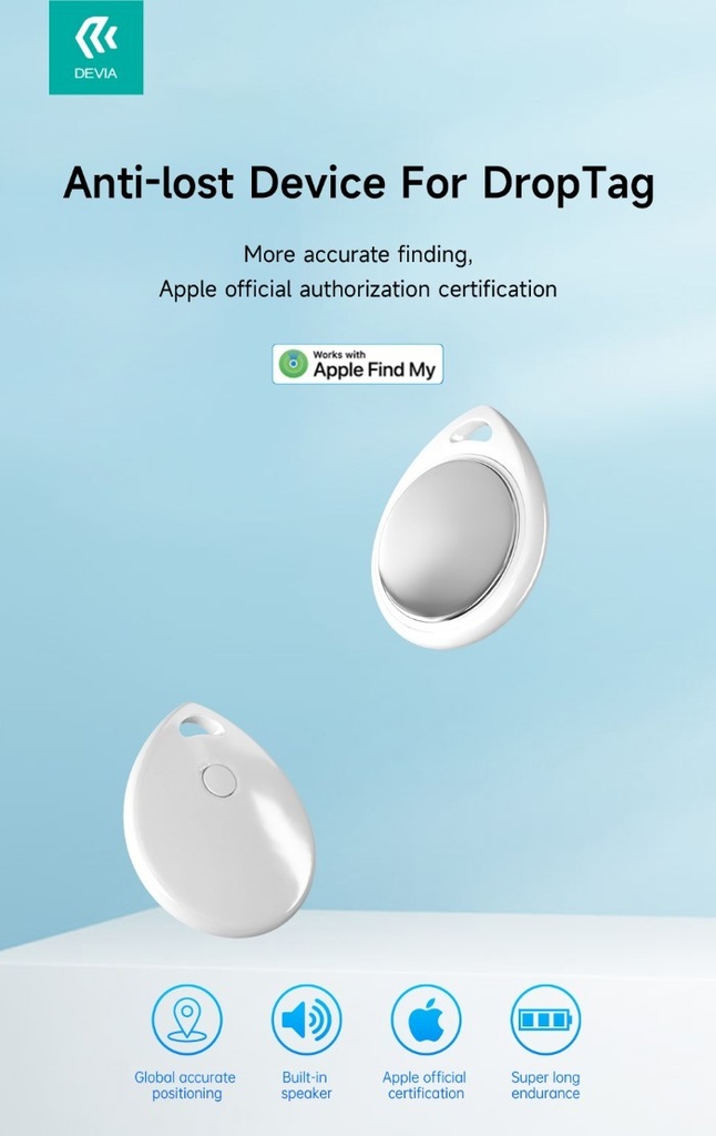 [DEALDT451W] Anti-smarrimento DropTag G2302 Compatibile con Apple Find My