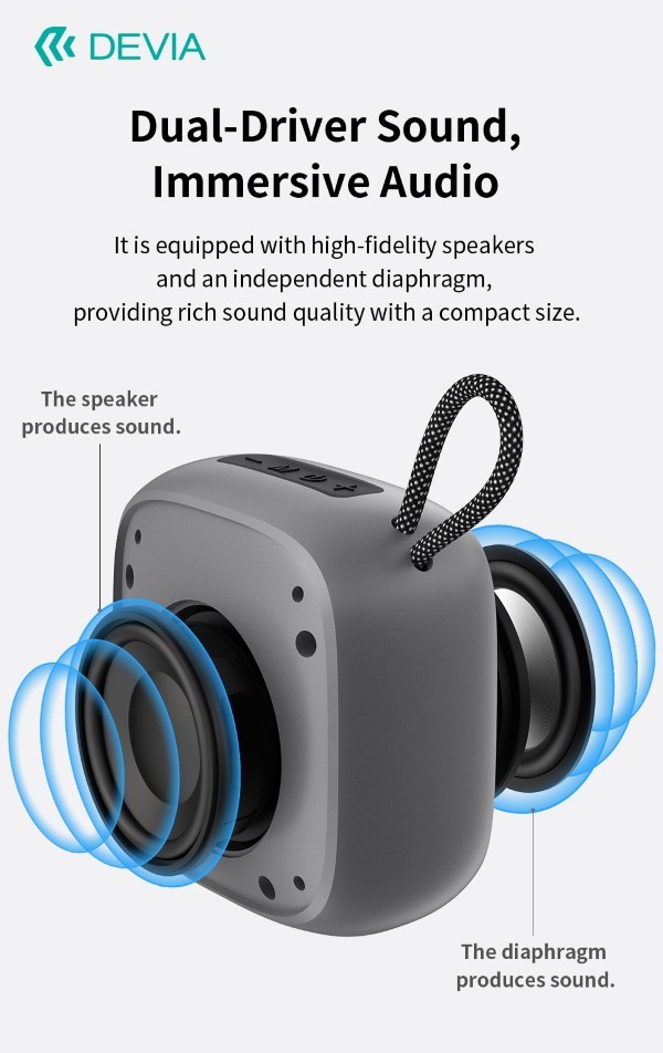 [DEEM501945A] Altoparlante Bluetooth V5,3 Lite2 5 Watt EM501 Blu