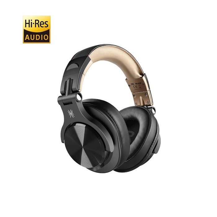 [ONEOA7035BG] OneOdio Fusion A70 Hi-Res Cuffie DJ Wireless, Cavo e Microfono Gold/Black