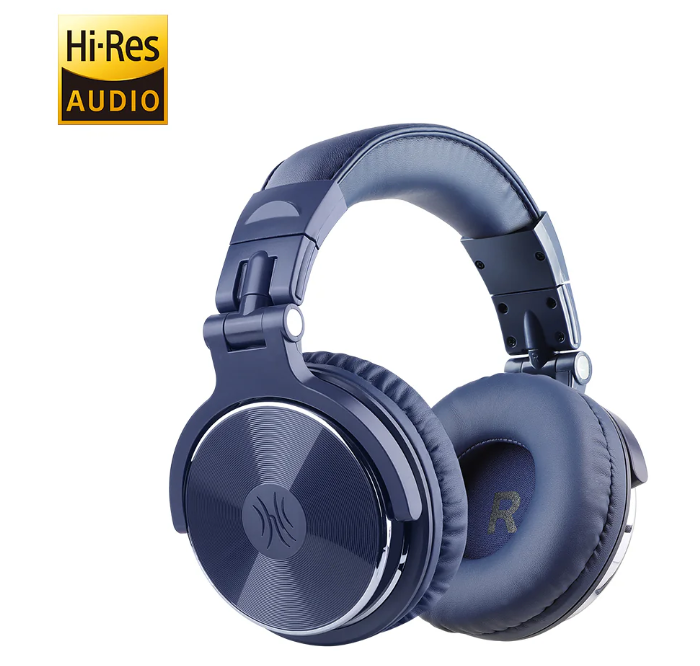 OneOdio Studio Pro 10 Hi-Res Cuffie DJ Cablate c/ Shareporte e Microfono Blue