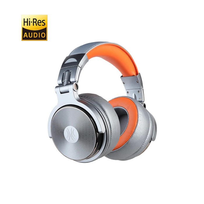 [ONEOP5031SO] OneOdio Studio Pro 50 Hi-Res Cuffie DJ Cablate c/Microfono Silver/Orange